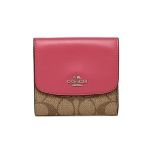 COACH NWT Signature PVC Small Leather Wallet
